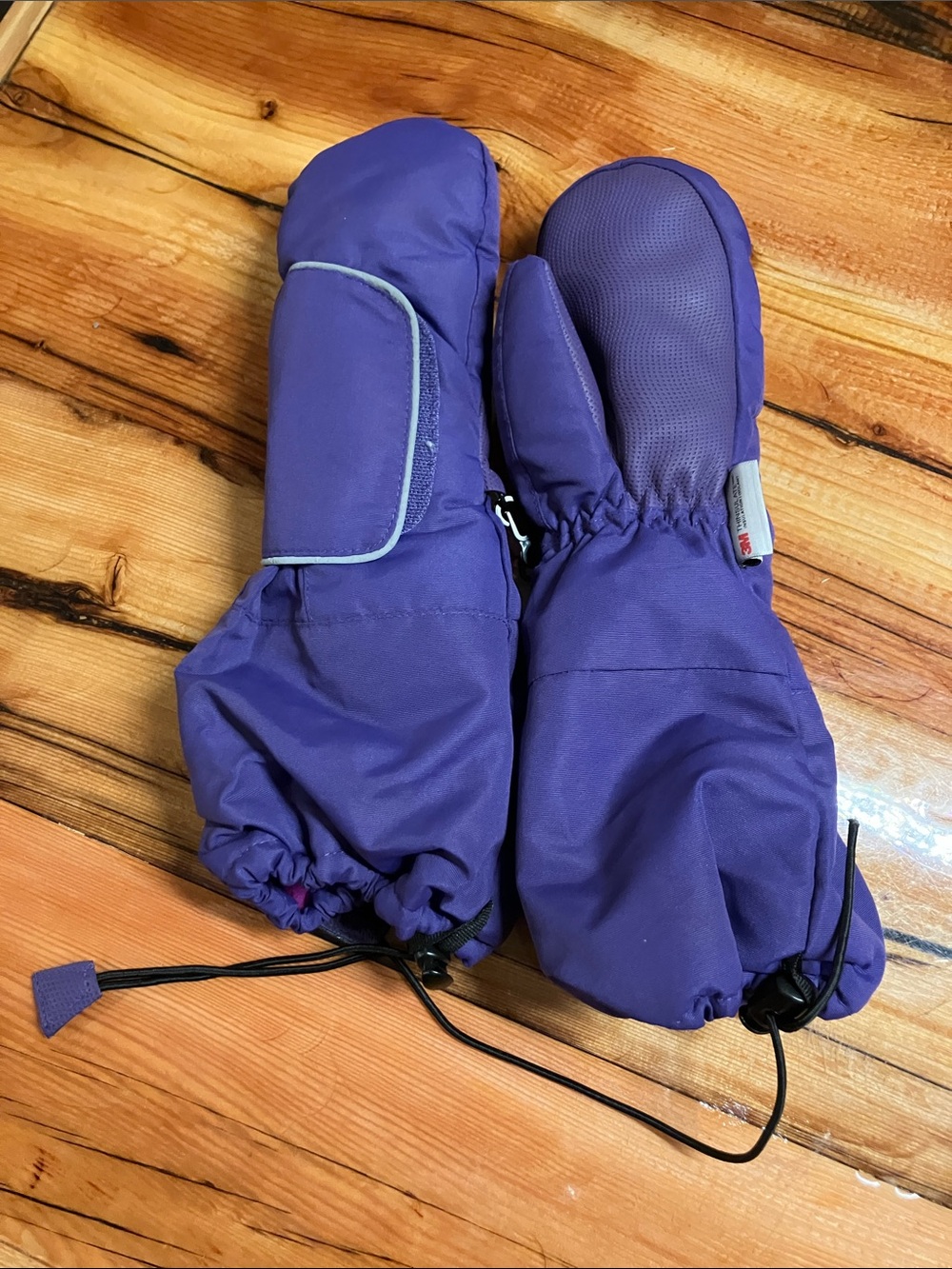 3M Thinsulate Purple Kids Winter Mittens